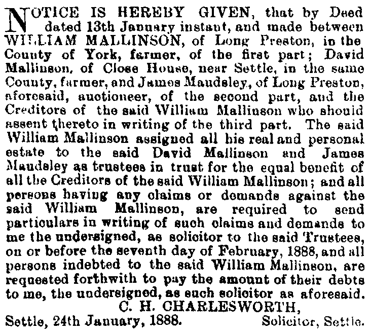 Property and Land Sales  1888-02-04 CHWS.JPG